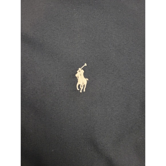 Vintage Polo Ralph Lauren Bomber Black Jacket Harrington Plaid Lining 2XB Big - Picture 3 of 10